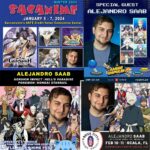 Alejandro Saab Instagram - 2024 Conventions are almost upon us!! Where will I See You? Well I’ll be at... Jan 5-7th SacAnime, CA Jan 13-14th Anime Impulse, LA CA Feb 2-3rd LittleRock Anime Fest, Little Rock AR Feb 10-11th Brick City Anime Festival, Ocala FL And more to come! #cyno #jingyuan #voice #voiceactor #convention #anime #gabimaru #akihiko #persona #honkai #genshin #genshinimpact #horimiya