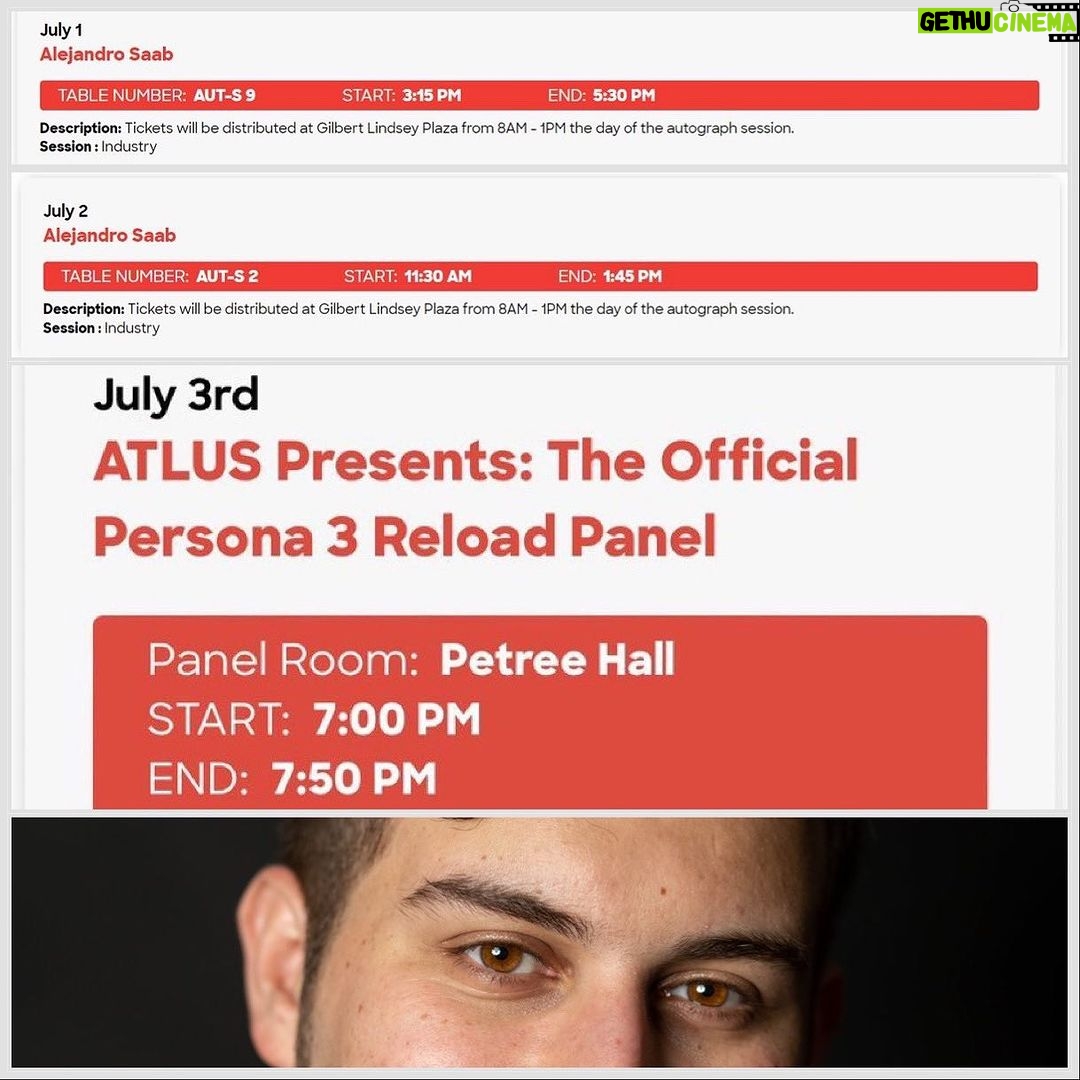 Alejandro Saab Instagram - Iโll be @animeexpo this weekend and Iโll be attending the Persona 3 Reload panel on Monday! Say hi if you see me walking around ๐๐ #cyno #cyyu #cyyuvtuber #genshinimact #genshin #jingyuan #honkaistarrail #persona3 #p3r #persona3reload