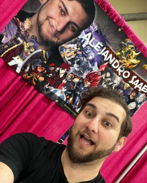 Alejandro Saab Instagram - Day 2 of Animate Columbus is here!! Will be signing all day and have a panel at 5pm! 

Hope to Cee Yu there! #cyyu #cyyuvtuber #cyno #jingyuan #genshin #genshinimpact #honkaistarrail #horimiya #pokemon
