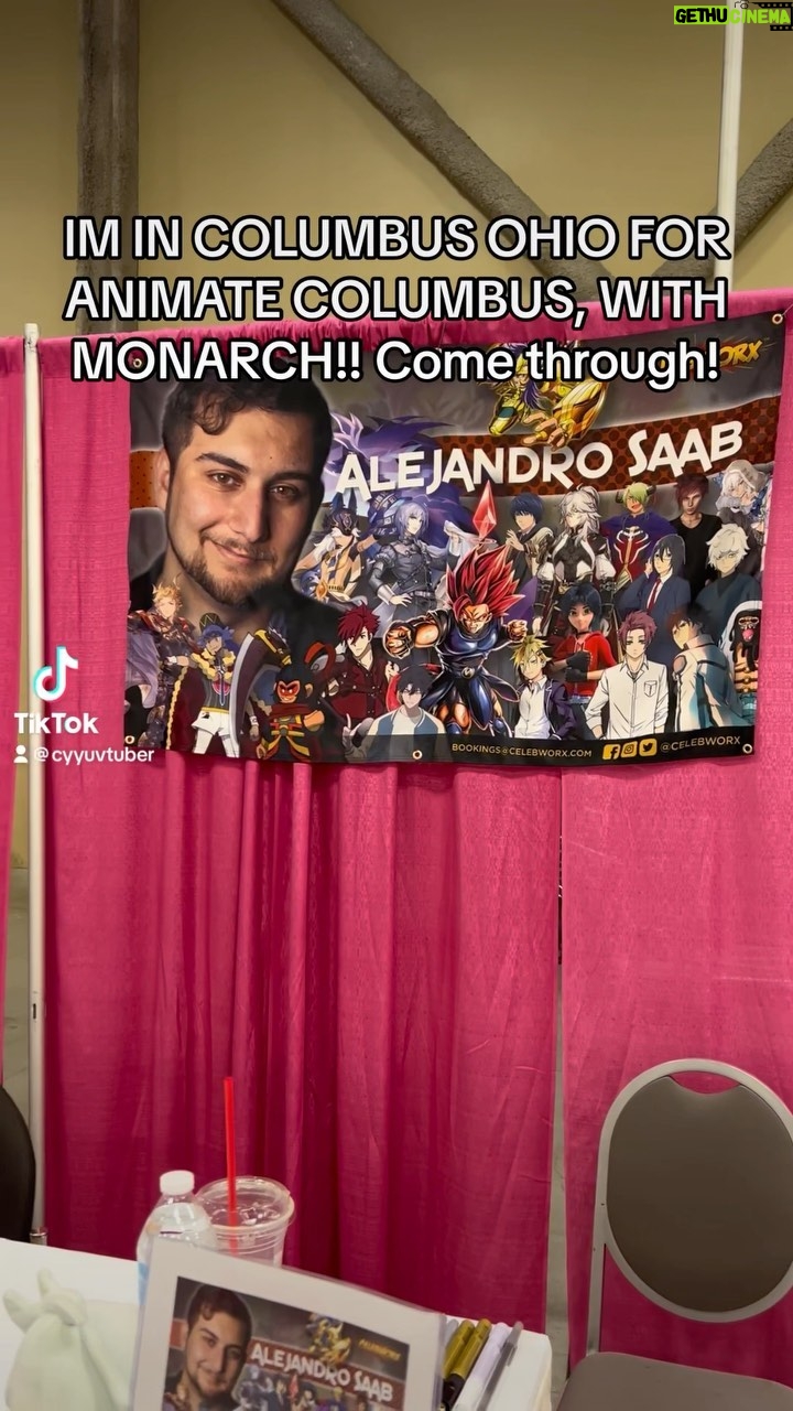 Alejandro Saab Instagram - I’M AT ANIMATE COLUMBUS RIGHT NOW!! Come through if you want! #cyyu #cyno #jingyuan #genshinimpact #genshin #honkaistarrail #voiceactor #voice