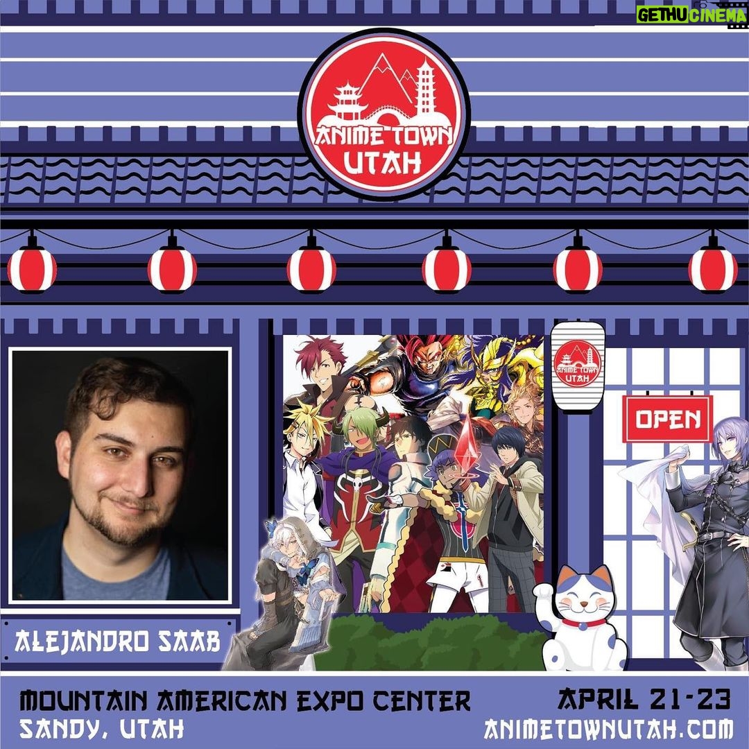 Alejandro Saab Instagram - Hey guys! Next weekend I’ll be heading to UTAH with other awesome folks!! So if you’re going to Anime Town Utah, I hope to see you there 😎 #animetownutah #anime #voiceactor #voice #cyno #genshin #genshinimpact #fireemblem