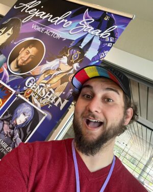 Alejandro Saab Instagram - Day 1 of @etsucontn! Gonna be signing all day! But I do have a panel at 1pm so make sure to stop by!! 

Hope to see you there 
#etsucon #cyno #voiceactor #genshinimpact #genshin #voice #horimiya
