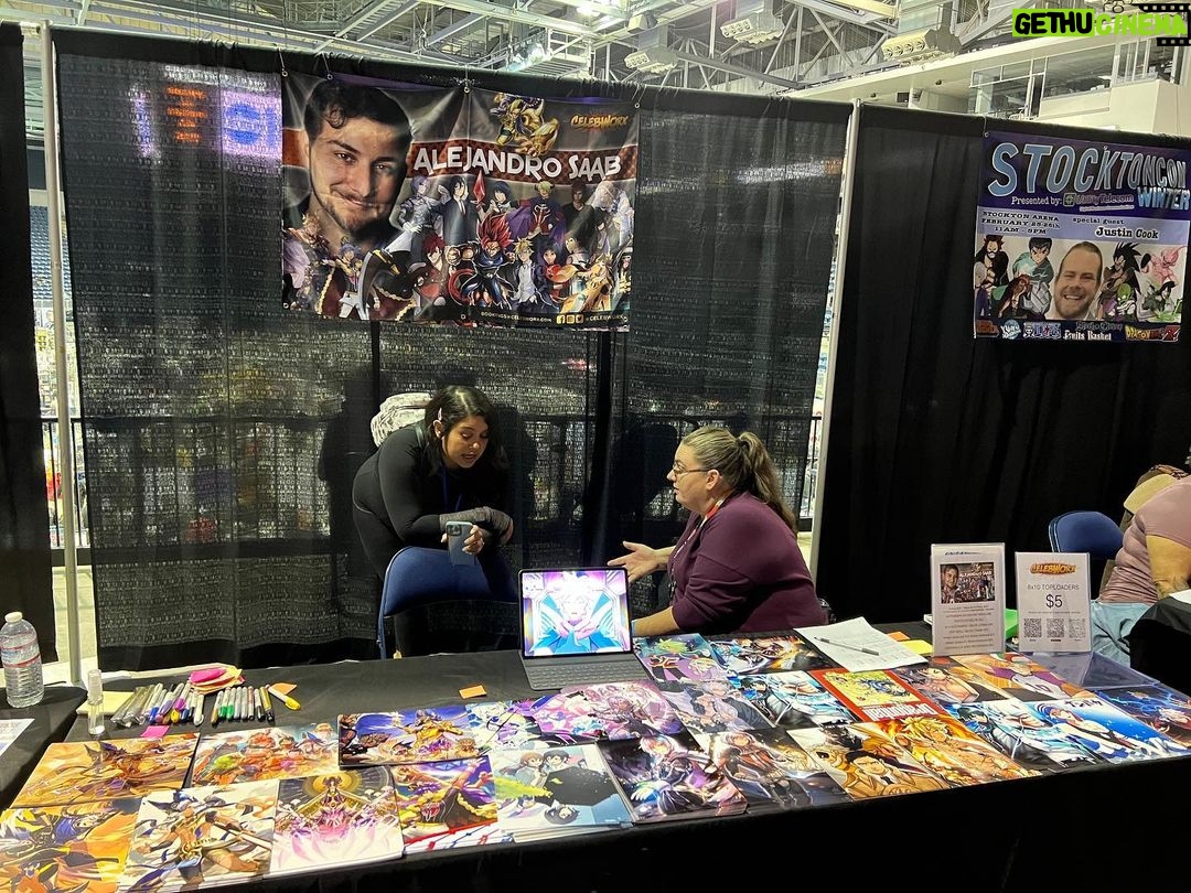 Alejandro Saab - 2.9K Likes - Currently on break, but I’m here @StocktonCon ALL DAY! Got a panel at 2:30 and then I’ll be back to signing!! And if I don’t see you today, I’m here ALL DAY TOMORROW! 🤩