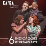 Alessandra Maestrini Instagram - É FESTA nos nossos corações!!! 💛🎉 #Repost @kafkabonecaviajante ・・・ "Kafka e a Boneca Viajante" recebeu SEIS indicações ao Prêmio APTR (@aptroficial)! São elas: ✨️ @alessandramaestrini: Atriz protagonista ✨️ @carolgarciabarbolo: Atriz Coadjuvante ✨️ @andre_dias: Ator coadjuvante ✨️ @joao_pimenta: Figurino ✨️ @marresenello: Cenografia ✨️ @rubinmarcia: Direção de Movimento O prêmio chega a sua 18a edição em junho e marcará a reabertura do Teatro Carlos Gomes, no Rio de Janeiro! Estamos muito felizes por esse lindo reconhecimento e, já já, teremos novidades sobre a turnê de 2024! 💛 #kafkaeabonecaviajante #alessandramaestrini #andredias #carolgarcia #teatromusial #teatro #joaopimenta #marciarubin #nellomarrese