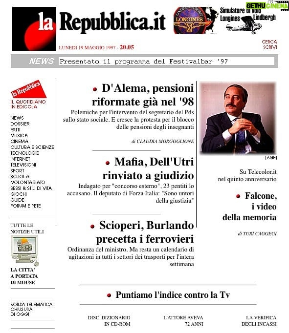 Alessandro Baricco Instagram - 1997. Uno dei principali quotidiani italiani apre la sua versione online. Nasce Repubblica.it. Gli stessi che lo facevano lo chiamavano con il commovente nome di "giornale telematico". In un certo senso si era tutti sulla linea di partenza e la maggior parte di noi aveva l’aria di non avere la minima idea di cosa stesse a fare lì.