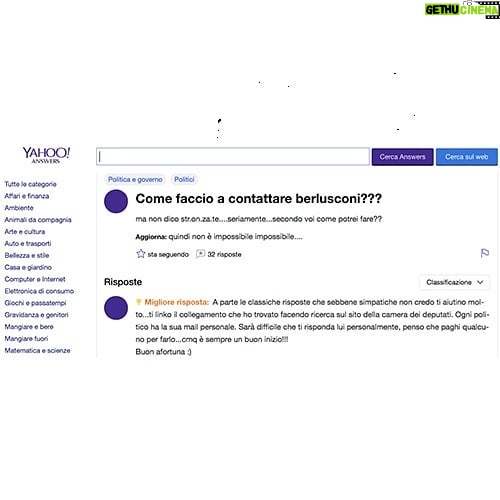 Alessandro Baricco Instagram - 1994. Nasce Yahoo!, e inizia la moda dei nomi scemi. Comunque, un momento storico. Il portale, inventato da due studenti della Stanford University, fa la cosa più ovvia, cioè elimina la penosa necessità delle Pagine Gialle cartacee: finalmente c’è qualcuno che ti aiuta a orientarti in Internet e nel Web, e lo fa con un sito Web. Non ci voleva poi molto, apparentemente. 10 anni dopo: viene lanciato Yahoo! Answers: in pratica chiunque può fare domande e rispondere su qualsiasi argomento.