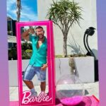 Alex Bullon Instagram - 💖🎀👙👛🌸💅🏽👱🏼‍♀️ #barbie #barbieparty #barbieland #poolparty #hollywood #losangeles Godfrey Hotel Hollywood