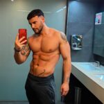 Alex Bullon Instagram - Get your fit on, get your fit on, getcha-getcha-getcha-getcha, get your fit on 🎶💪🏽😝 • • • #postworkout #progress #progresscheck #bodybuilding #bodypositive #bodytransformation #lockerroom #protein #proteinshake #workout #muscles #inspiration #motivation #picoftheday #shirtlessguys #beardsandtattoos #musclesandtattoos #beardedmen #body #fitlife #fitnessboy #fitnesslife #fitnessphysique #gym #gymlife #instafitness #mindset #musculacao