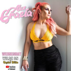 Alex Gracia Instagram - She is a pink dream with grit! @alexgracia3 gets loud with me this WEDNESDAY on Wilde On: the podcast and YouTube that never sleeps. No rest for the wicked! 😈 #prowrestling #pink #grit #dream