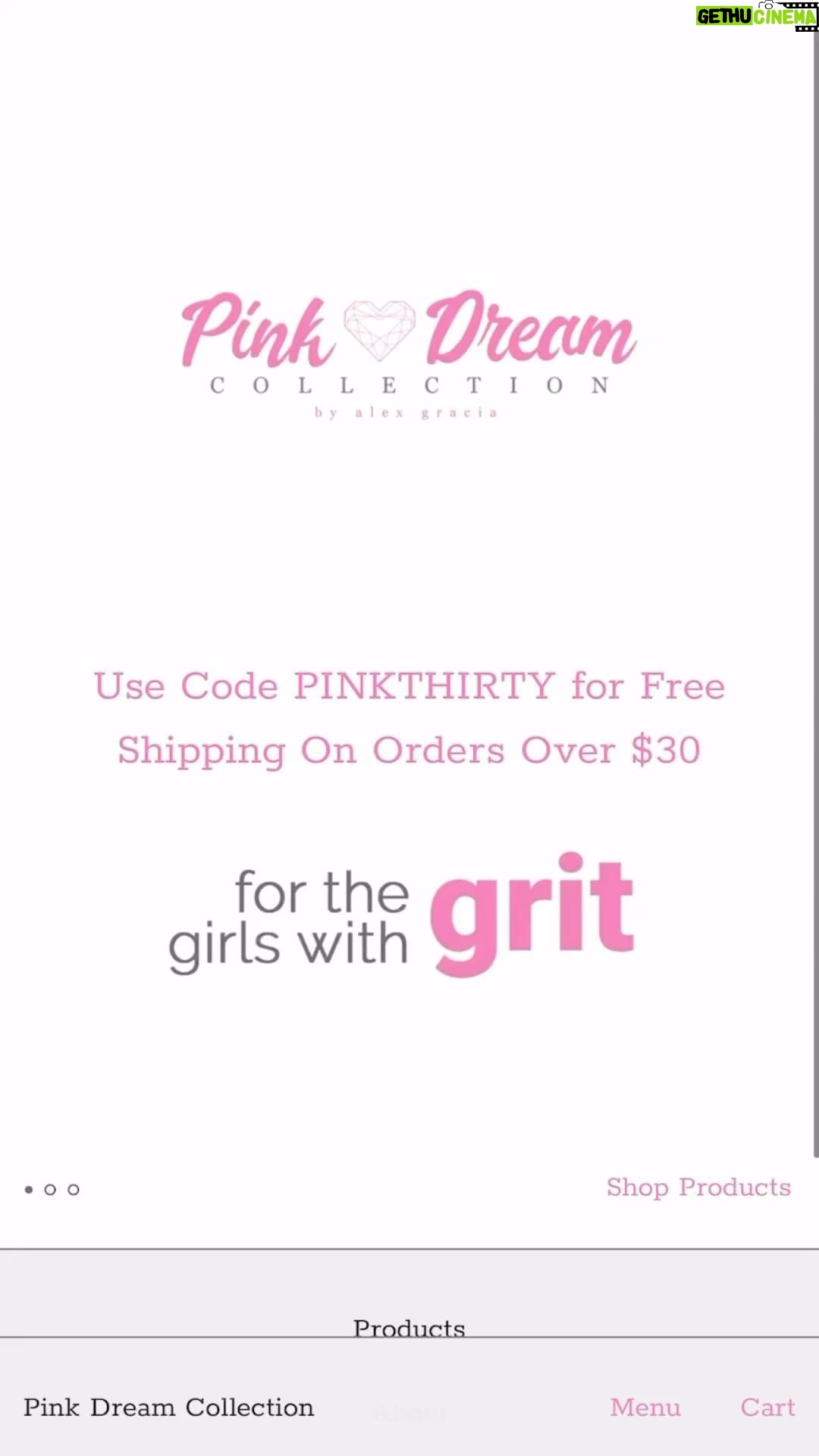 Alex Gracia Instagram - Pink Dream Collection is officially in business! This has been one of my goals since I was a little girl. Make sure to follow the @pinkdreamcollection page and check out the website to learn about the company and check out the available products. 🛍️pinkdreamcollection.com