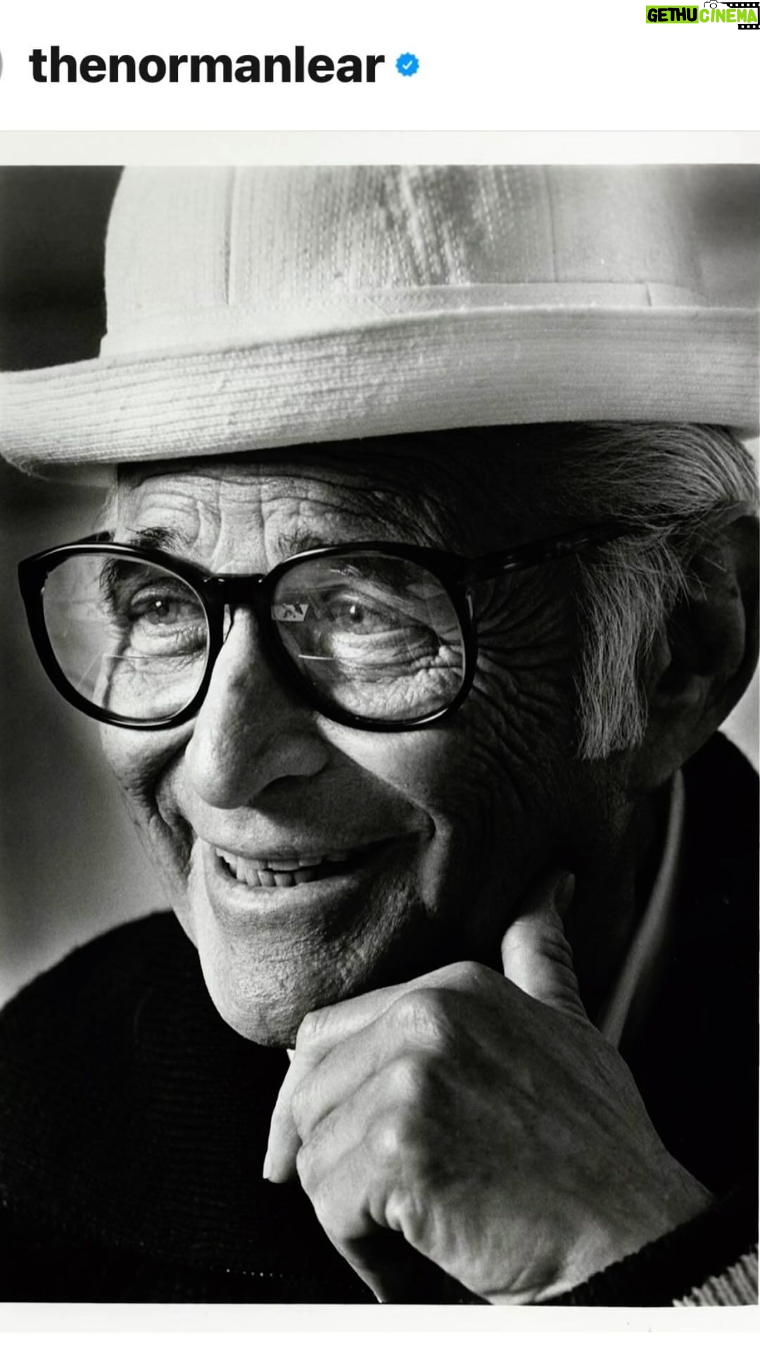 Alex Meneses Instagram - We lost one of the greatest ones today. Norman Lear was a pioneer in television, politics and life. He completely changed the face of television with his groundbreaking shows. They were heartfelt, heartbreaking, in your face and at the same time hilarious. The man loved people. All people. I had the great honor to work for him and know him just a little. A few years ago I had a meeting with him about a new show. My dad had just passed away and I wasn’t taking meetings, but when Norman Lear wants to go have lunch…you go. Being with him reminded me of my father and I could not stop crying. Seriously. I couldn’t control myself. He sat with me. Held my hand and had me talk about my dad for an hour. I didn’t do the show, but it was the best meeting I ever had. Rest in Peace, you great human. I love you. The world loves you. We will miss your kindness and brilliance. #allinthefamily #goodtimes #onedayatatime #thefactsoflife #thejeffersons #maude #sanfordandson