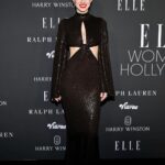Alexandra Daddario Instagram - Thank you @elleusa @ninagarcia! The Elle women in Hollywood event is always such an uplifting, inspiring night and my mom and I had the greatest time! Thank you for having us. 👗