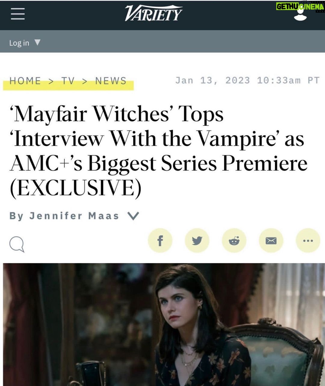 Alexandra Daddario Instagram - Thank you for watching! New episode tonight. ❤️ 💫 @amcplus @amc_tv