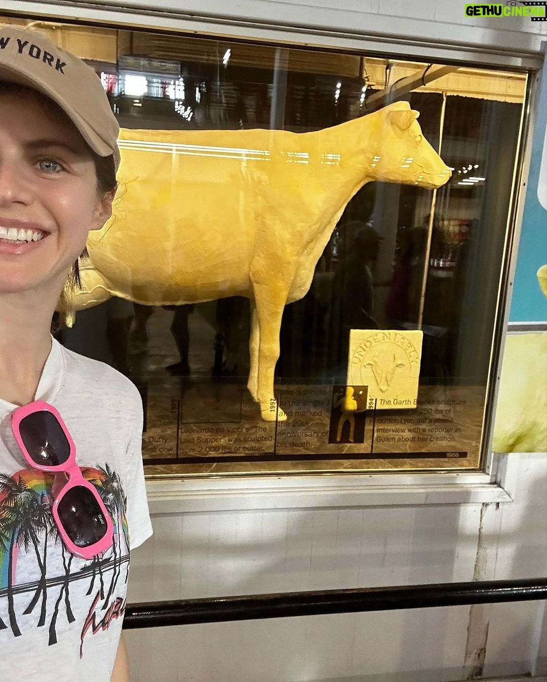 Alexandra Daddario Instagram - “You’ve gotta see the butter cow”