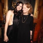 Alexandra Daddario Instagram - On our way out the door to the @rogervivier dinner, my mom said “I think you have too much side boob,” and I told her “no I don’t mom, it’s totally covered.” Thank you @kiernanshipka @laurabrown99 @gherardofelloni for such a fun night!!!