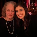 Alexandra Daddario Instagram - On our way out the door to the @rogervivier dinner, my mom said “I think you have too much side boob,” and I told her “no I don’t mom, it’s totally covered.” Thank you @kiernanshipka @laurabrown99 @gherardofelloni for such a fun night!!!