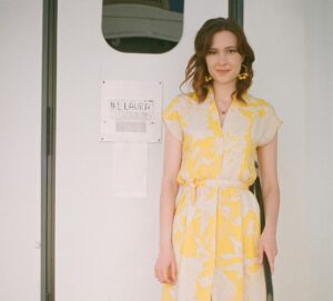 Alexia Fast Instagram - Me on set playing “Laura” in the film Candid About Love. Photo cred @fromdrewtoyou