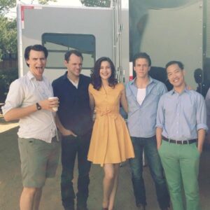 Alexia Fast Instagram - Behind the scenes of the series Manhattan.