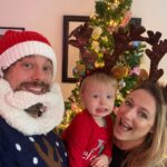 Ali Bastian Instagram - Christmas Photo Dump!!! 🎄🎄🎄 We felt so incredibly lucky to be able to share Christmas with my family given the absolute hellish lottery of the Covid situation at the moment. D had one day off Panto so Christmas Day was just the three of us…. With my fam popping in and out the rest of the time and a lovely late night doorstep visit from my in-laws. ❤️ 📸 1.Christmas Eve game starting strong. 2. My mum upping the Xmas ante by putting my child in a stocking. 3. Bella (my Mum’s dog) and Isla were inseparable. 4. Christmas Morning… my little early riser discovering her new kitchen! She makes a mean ‘cup of cino’ ☕️. 5. Getting a full Xmas dinner out of the oven by 12 so we could all eat together on Isla’s schedule meant we were all still in our pyjamas and no chance to run a brush through my hair or so much as stick on an eyeliner. It was chaos … but it was our chaos ❤️ 6. … just because ❤️ . 7. Boxing Day … finally got some make up on and an ‘out fit’… David bought me a mini ring flash and I was trying to look cute… but just managed to look a bit dead eyed and weird 😂. 8. First time we ventured out of the house after living like hamsters for three days 🐹😂. 9. I LOVE this pic that my mum took and sent to me… I didn’t know it existed. It’s quite emotional to see myself looking so happy and relaxed. Isla has multiple allergies and weaning was a white knuckle ride. For a long time just setting foot in the kitchen I was on absolute red alert. This captures my baby enjoying her food and the simple joy that brings. It makes me realise how far we have come. 10. Merry Christmas ❤️🎄🌟