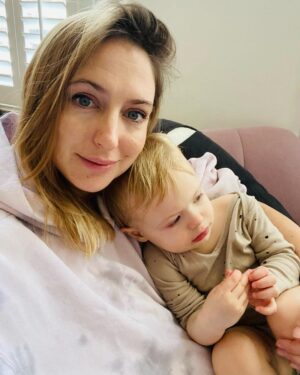Ali Bastian Instagram - First thing Isla said this morning, ‘Mummy, your eyes are red!’ … that would be because we’ve been up and down like yo-yos since 4am!? Today will be fuelled by coffee and Netflix … Who knew their were 800 different versions of baby Shark!? 🦈