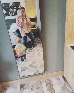 Ali Bastian Instagram - We got away for TWO WHOLE blissful nights!!! 10 minutes from where I grew up… When I was little, my parents had a difficult divorce and we weren’t in a financial position to go away on holl with my Mum for many years. One of my fondest memories growing up was her booking a night for us at the Holiday Inn as a treat… around the corner from where we lived!!…. So we could order room service, watch cartoons in bed and use the swimming pool like the two little water babies we were - and still are! We felt like lottery winners!! I now have a deeper understanding of the very real need my mum must have had for a change of scene and to mementarily simplify life with two small children. I’m so lucky that I have been able to travel in my adult life and dreamed of doing that with my new little family in tow… but with Covid lockdowns and learning how to keep my little one safe with multiple food allergies, it was something that started to feel so out of reach… then I remembered my Mum packing us up in the car for our ‘mini-adventure’ and I thought… I can do this! Like a little homing pigeon, I drove us all back to my home town. We packed a car full of safe foods and asked the hotel to empty the mini-bar to keep our food cold. We snuck in a toaster! If all else failed, there would always be tea and toast! We had hotel room picnics, swam like little fish and fed the ducks their peas and sweet corn. I feel recharged. It was a huge win for us as a family and a change was definitely a good rest! 💞