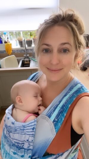 Ali Bastian Instagram - Love a contact nap. All naps are naps. And I’m learning all bubbas are so different. Nothing that works with Izzy worked with Isla and vice versa. Apart from a nap in a sling. That one has been universal 💤💤💤 #infantsleep #babygirl #baby #sleep So far Izzy has actually been a much more settled sleeper. One or two feeds a night and sleeping from 7ish to around 5am. Not the same every night and I know it could all change! I’d say the difference the second time is that I know how changeable it all is and that frequent night wakings are so normal. It doesn’t mean I don’t miss sleep… but I’m not expending nearly as much energy trying to change her patterns. Although, maybe that’s because we are in a rhythm that feels sustainable. If that stops being the case, I may end up being a lot more proactive! #sleep #braindump #😂