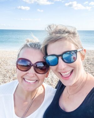 Ali Bastian Instagram - We had the most magical day yesterday with my dear friend @carleystenson1 and little Skye. Isla went on the beach and dipped her toes in the sea for the first time and she loved it!! Magic!! 💫🌊💖. Carley thank you for the most beautiful day and for all the care you took with Isla’s allergies. You are a black belt friend! You made us feel so safe and so very, very welcome. When a friend ‘gets it’ like you do it makes such a huge difference and means Isla can play freely and I can breathe a little easier knowing that another adult also has eyes in the back of their head! I hope this is the beginning of many adventures to come!! Love you loads 💖💖💖💖💖