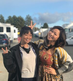 Alice Lee Instagram - Did you know?? Jee and I were already friends before she got cast to play my sister on @zoeysplaylist and now that we’ve played sisters, it’s almost like we’re real sisters and I’m just gonna miss my sister as she travels back to LA #sisters #koreansisters #faceshields