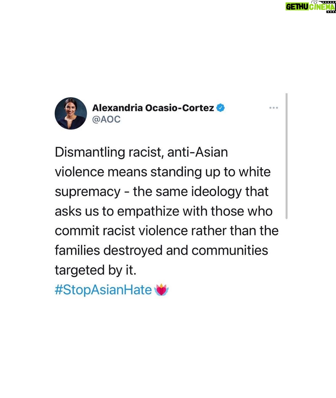 Alice Lee - 2.1K Likes - I’ve been trying to find the right words, but honestly it’s been really hard. I’ve been processing and grieving. Crying at random times. There are so many parts of this that sadden me, anger me.
Asian women, immigrant women, were killed by a white supremacist. Four of them were Korean. The police and media humanized the white supremacist murderer while getting the names of the victims wrong. Racism. Misogyny. Xenophobia. Gun violence. A history of violent white colonialism in Asian countries. A history of violent discrimination against Asians in America. Years of micro-aggressions and “jokes” and not feeling represented or understood in society, in my workplaces, among “friends”. Feeling guilt and shame for having wanted to assimilate in the past. Witnessing a rise in anti-Asian hate crimes since the pandemic. My parents telling me to be careful and to not walk alone because of the climate out there and of course me breaking down because I’m also just worried about them. It’s so much to hold and my heart breaks for my community.
This was an extreme act of violence that once again shows how white supremacy is held up by this country’s policing and media coverage. But there are small acts of violence happening all around us - And for me, they happen most frequently in my liberal space by liberal pple. I urge you to look inside and reflect.
Standing in solidarity with the Black and Indigenous community and with all communities of color who are constantly told by the Western world that we are not worthy or enough. WE FUCKING ARE.
Sending love to my community and to the families of the victims. Link in bio for resources to help and donate. #stopasianhate