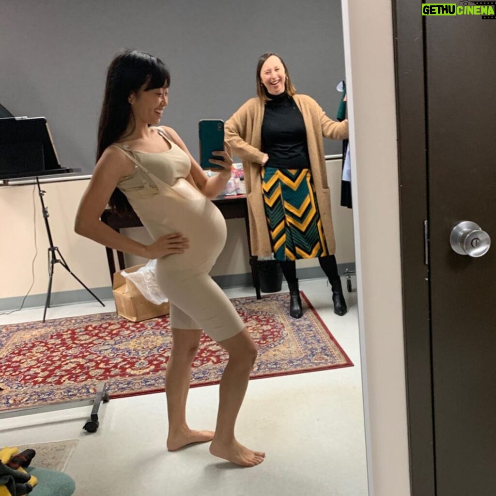 Alice Lee Instagram - Contrary to popular belief, sex is NOT the only way you can get pregnant! You can also just wear one of these super comfortable silicone thingies! #zoeysplaylist #fakepreggars #notactuallycomfortable