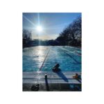 Alice Levine Instagram – So great to be back – a perfect winter swim earlier☀️❄️