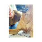 Alice Levine Instagram - Hanging with Pete, really mood improving (for me, possibly the opposite for Pete who I’m sure was just happy to sit in the sun uninterrupted) 💓