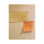 Alice Levine Instagram - Having a clear out and found some of the post-its my dad used to leave for me if I got home late 💔❤️ *he’s still obsessed with switching lights off now even / especially if you’re in the room
