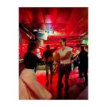 Alice Levine Instagram – Jenny being taught the Texas two-step by the locals ⬅️➡️➡️- thanks to y’all who let me tread on your toes 🥾💓 (wish it was me elegantly swishing in picture 2) Austin, Texas