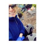 Alice Levine Instagram - Dad’s put the seats down in the back of the Ford Sierra and spread the ground sheet out, because, we’re going to the local dump…*looks to camera, eye twitches*