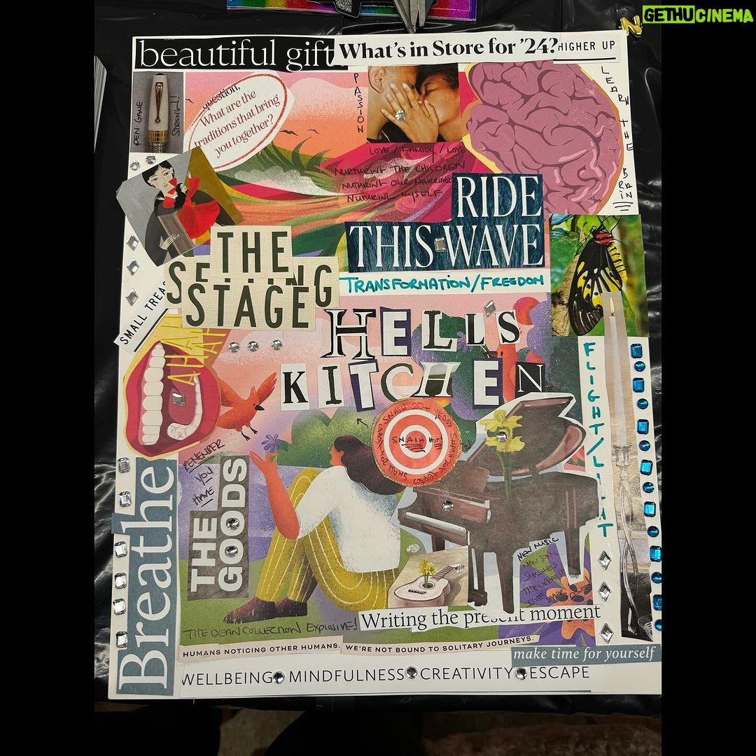 Alicia Keys Instagram - Vision Board Jan 1, 2024 💜🎊