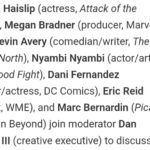 Alison Haislip Instagram - 🚨SDCC🚨 I'll be at the glorious con THURSDAY ONLY for this delightful panel with these delightful people. I stole @marcbernardin's graphic because he made it so much more interesting than the official write up. And with the strike(s!), I'm sure we're going to get into some even MORE interesting conversations. Come join us Thursday at noon in Room 5AB! #sdcc #thepitchinghour