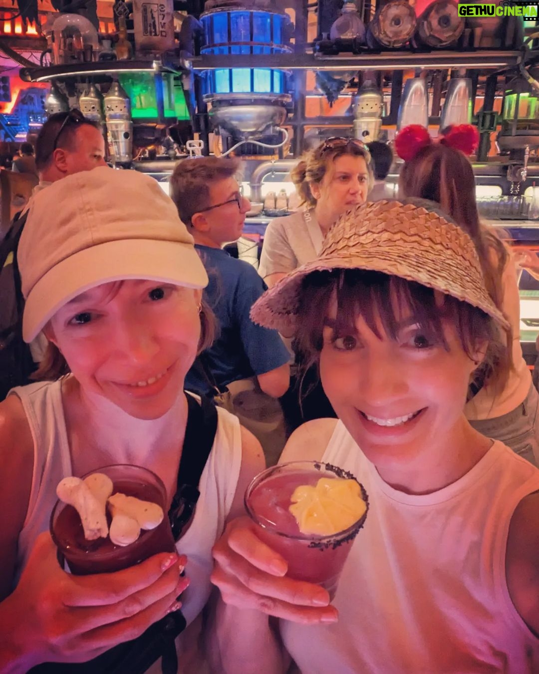 Alison Haislip Instagram - "I could do this all...DAAAAAAAYYYYY!" And we did! Had a very Disney 4th of July with @femailbox. Great times, great rides, great drinks. Thanks for holding my hand, Liz! #disneyland #4thofjuly #rogersthemusical