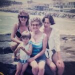 Alison Haislip Instagram - This glorious woman is 99 and a half today! We've been celebrating my beautiful grandma all weekend because when she turns 100 in 6 months, most people are too busy celebrating some other baby born in some manger that day.* Don't worry...we'll still be celebrating her then too. Thanks for being such a stellar part of my life, MomMom. Pictures are from a Cape May vacation (age 4), my First Communion (age 8?), and her holding me and my cousin (age a few months? We're only 6 weeks apart...I'm the one in the rad overalls.) When asked about the secret to "making it past 99", she responded "good wine!" Truly, I got all my good parts from her. And as my dad said during his toast at her party, "Here's to 99 and a half more!" *yup...my grandma was born on Christmas Day