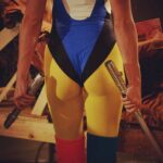 Alison Haislip Instagram - Flashback to when I was an 80s jazzercize instructor. No...not really. But I did stumble across these pics from the awesome Saber III shoot I did with @claregrant & @rileahvanderbilt from 8(??) years ago?? Still one of my favorite shoots/costumes. And I mean....look at dat booty. 😂 And yes...that's my actual hair. Not a wig. That's some A+ styling right there. 📸 @ericblackmonster #jazzercise