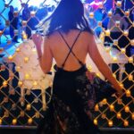 Alison Haislip Instagram - HUGE thank you to @cel.sell & @audrhi for finding me this STUNNING dress for an outdoor black tie Mexican wedding. I've never felt more perfectly attired for a special occasion. 🩷🖤💜❤️ It also stayed perfectly in place even after all the tequila...for the most part. 🍹