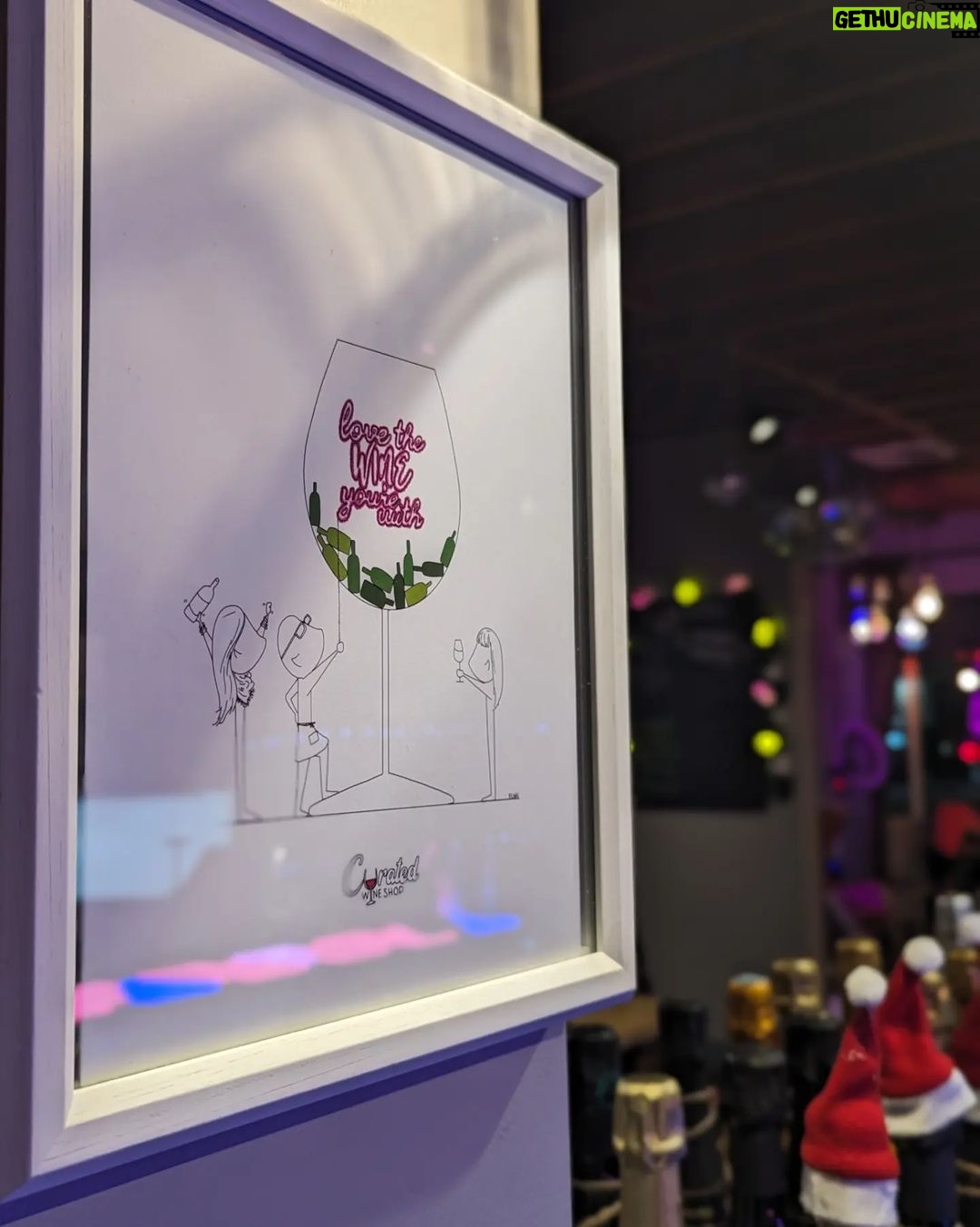 Alison Haislip Instagram - I commissioned this super fun @curatedwinesla piece from @freshcutgardenhose for @ogkelsbells & @johnnyjos for the holidays and I couldn't be happier. Helping open this wine shop with Keli & Johnny was one of the highlights of my year, and now we're commemorated in adorable wine-related art! Shout out to @faykgc for introducing me to FCGH's art at @revelershour in DC! If you're looking for any unique gifts for the wine lovers in your life, I couldn't recommend @freshcutgardenhose more. Check her out! #winelover #fcgh #curatedwines #curatedart #lovethewineyourewith Curated Wines LA