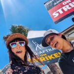 Alison Haislip Instagram - Day 1. Game on. #thejigisup #sagaftrastrike #1u #SAGAFTRAstrong Paramount Pictures Studios, Hollywood