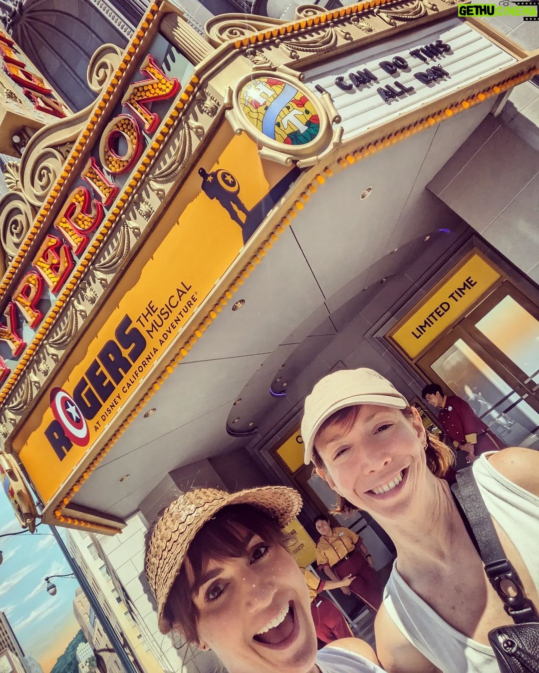 Alison Haislip Instagram - "I could do this all...DAAAAAAAYYYYY!" And we did! Had a very Disney 4th of July with @femailbox. Great times, great rides, great drinks. Thanks for holding my hand, Liz! #disneyland #4thofjuly #rogersthemusical