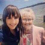 Alison Haislip Instagram - This glorious woman is 99 and a half today! We've been celebrating my beautiful grandma all weekend because when she turns 100 in 6 months, most people are too busy celebrating some other baby born in some manger that day.* Don't worry...we'll still be celebrating her then too. Thanks for being such a stellar part of my life, MomMom. Pictures are from a Cape May vacation (age 4), my First Communion (age 8?), and her holding me and my cousin (age a few months? We're only 6 weeks apart...I'm the one in the rad overalls.) When asked about the secret to "making it past 99", she responded "good wine!" Truly, I got all my good parts from her. And as my dad said during his toast at her party, "Here's to 99 and a half more!" *yup...my grandma was born on Christmas Day