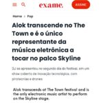 Alok Instagram - Insane crowd 🤩🇧🇷 Still can’t get over this night! Ainda compreendendo a energia de vocês no @thetownfestival! Muito obrigado pelo carinho! 🤍 (A matéria da Exame se refere ao primeiro FDS 🫶🏼) São Paulo, Brazil