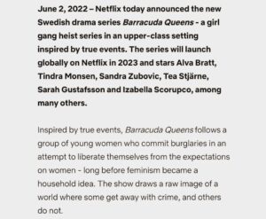 Alva Bratt Instagram - @netflixnordic