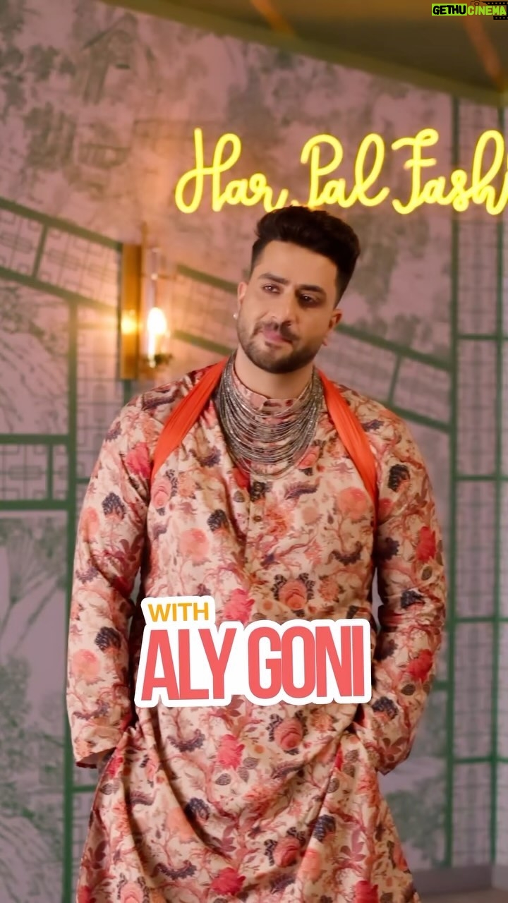 Aly Goni Instagram - This wedding season, get ready to take over the dance floor in style. Watch how @jasminbhasin2806 got me sangeet ready on the latest episode of Amazon Fashion Up Season 3! #AmazonFashionUpS3 #HarPalFashionable #SuprisinglyFashionable #AmazonIndia #FashionOnAmazon