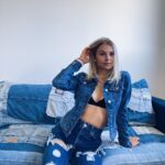 Alyssa Trask Instagram - Denim on Denim just got a whole new meaning💙
