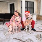 Amanda Cerny Instagram - I’m officially a crazy dog lady 😍😍😍 Merry Christmas from the Cerny Bartl family!!!!🍾 we love youuuuuu to the moon and back